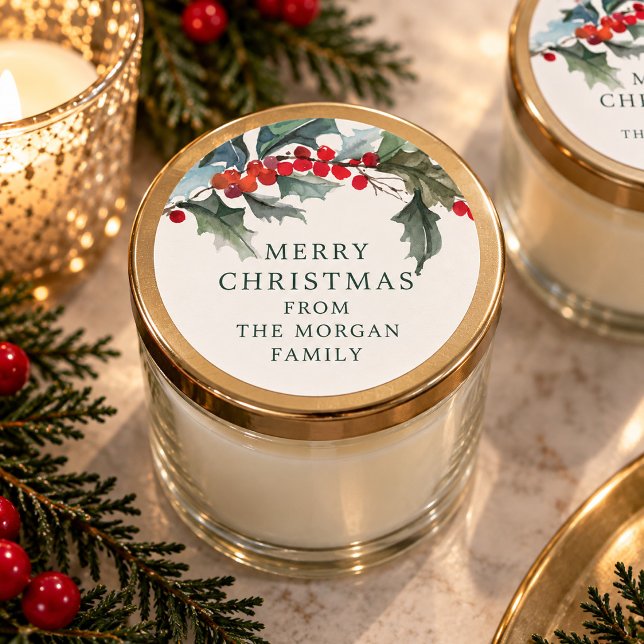 Autocollant de Noël Holly (Créateur téléchargé)