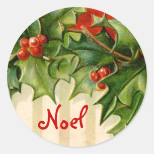 Autocollant de Noël Noel Victorian