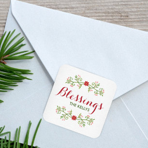 Autocollant de Noël personnalisé