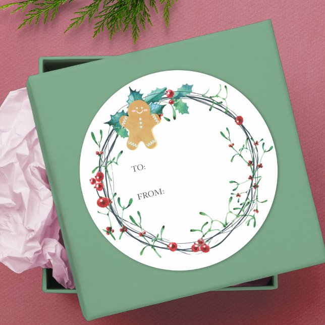 Autocollant de Noël pour échange de biscuits (Créateur téléchargé)