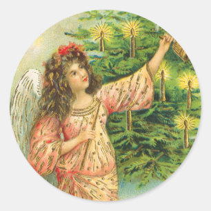 Autocollant de Noël Victorian Angel