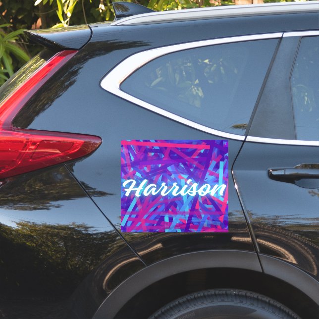 Autocollant de nom personnalisé – Harrison – Étiqu (Coté voiture)