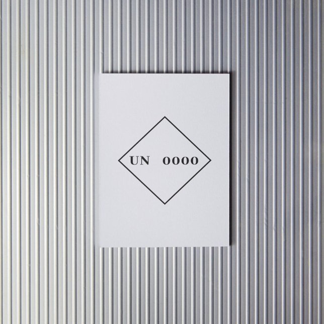Autocollant de numéro ONU personnalisé (Créateur téléchargé)
