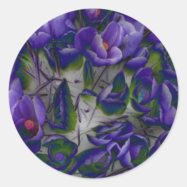 Autocollant de papeterie Crocus (Devant)