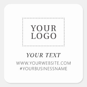 Autocollant de paquet personnalisé Merci Logo Entr