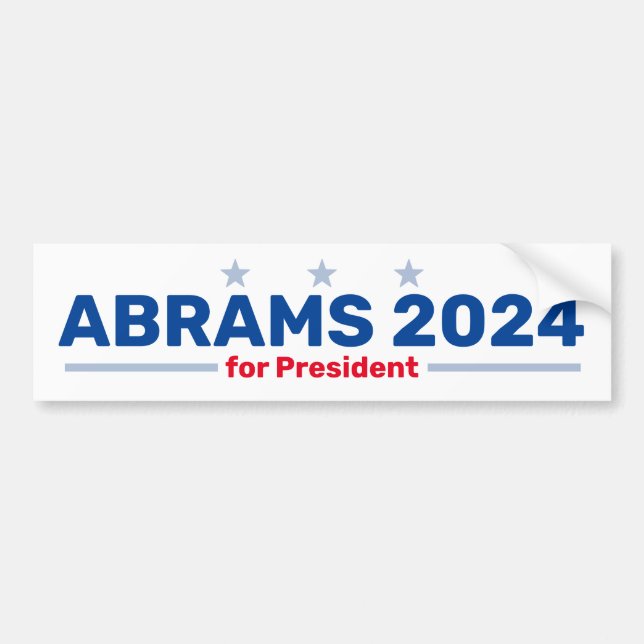 Autocollant de pare-chocs Abrams 2024 (Devant)