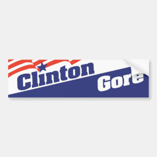 Autocollant de pare-chocs Bill Clinton Al Gore 199