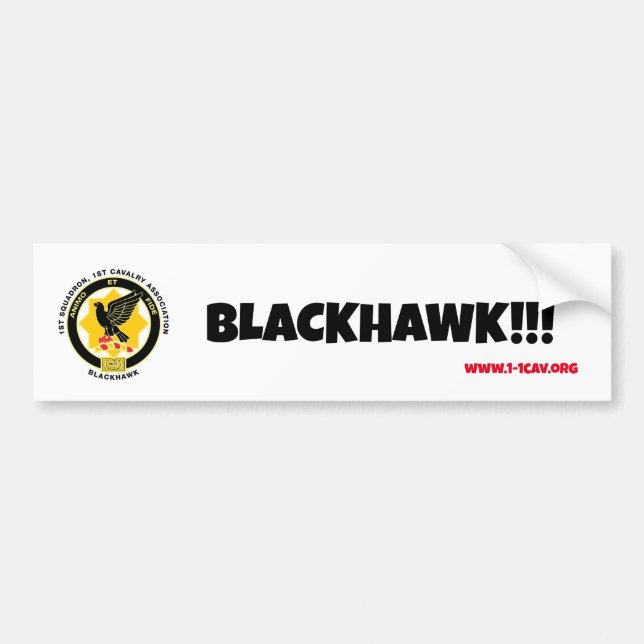 Autocollant de pare-chocs Blackhawk (Devant)