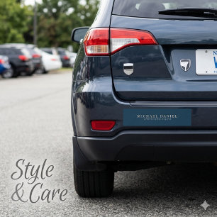 Autocollant de pare-chocs de voiture avec titre de