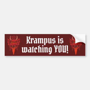 autocollant de pare-chocs Krampus