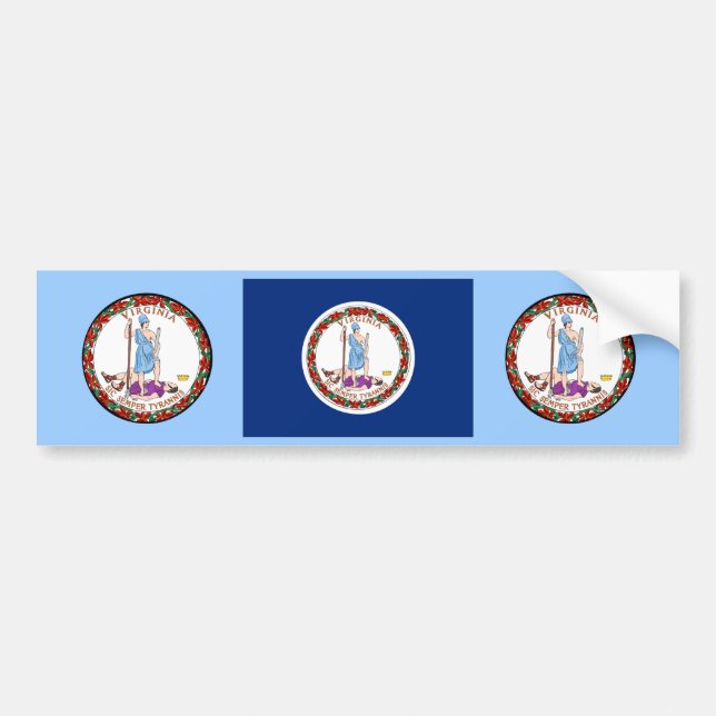 Autocollant de pare-chocs Virginia (Devant)