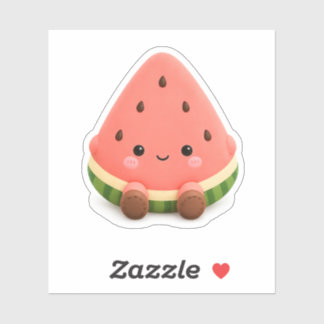 Autocollant de pastèque Kawaii Mignon
