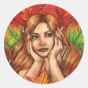 Autocollant de pensées d'automne