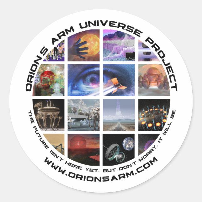 autocollant de photomontage du logo OA (Devant)