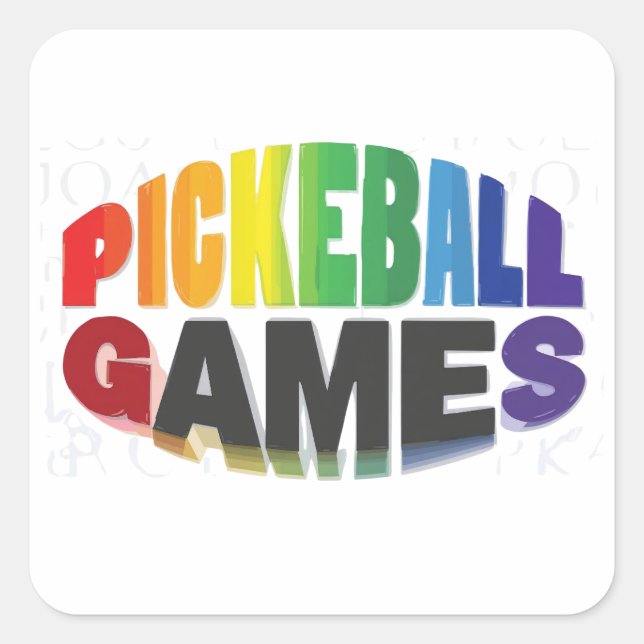 Autocollant de Pickleball (Devant)
