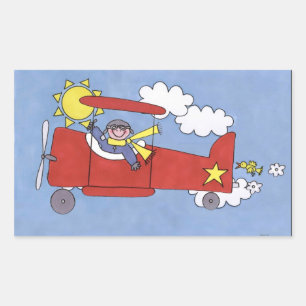 autocollant de pilote d'avion