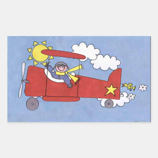 autocollant de pilote d'avion (Devant)