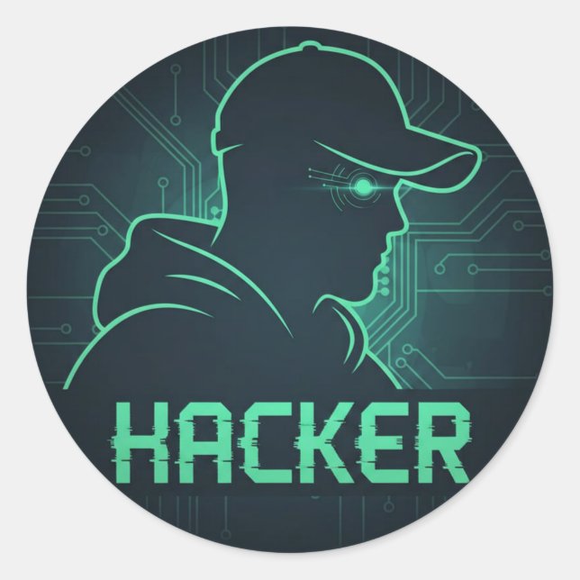 Autocollant de pirates informatiques (Devant)