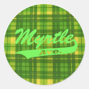 AUTOCOLLANT DE PLAID D'AVENUE DU MYRTE