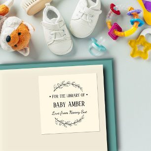 Autocollant de plaque de livre personnalisé pour b