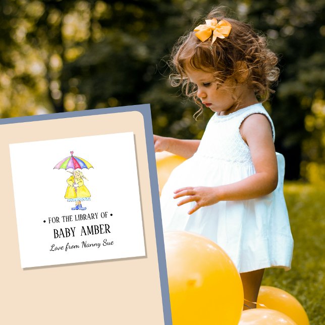 Autocollant de plaque de livre pour bébé fille mig (Créateur téléchargé)
