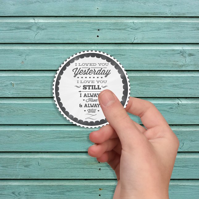 Autocollant de poème de jour d'amour (Créateur téléchargé)