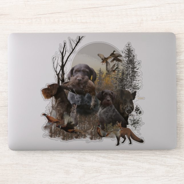 Autocollant de pointeur À poils durs allemand (GWP (Ordinateur)