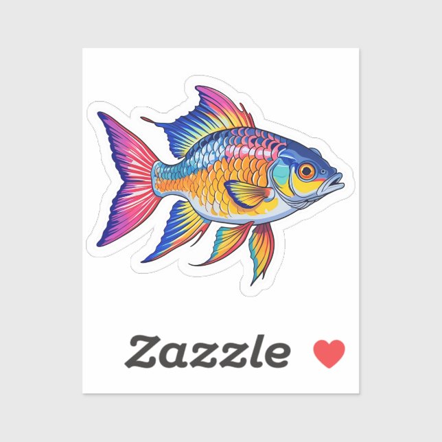 Autocollant de Poisson (Feuille)