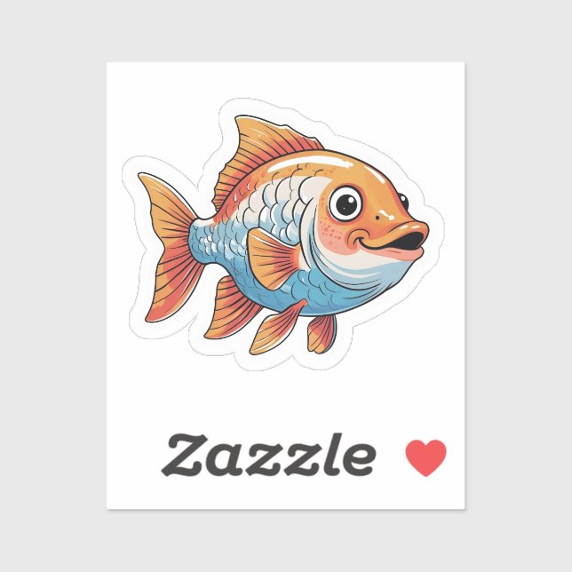 Autocollant de Poisson (Feuille)