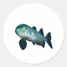 Autocollant de poisson Barreleye de haute mer, têt