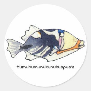 Autocollant de poissons de Humuhumunukunukuapua'a