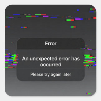 Autocollant de popup d'erreur Emotion.exe Humour t