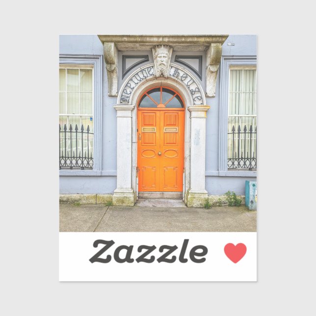 Autocollant de porte Orange Ireland (Feuille)