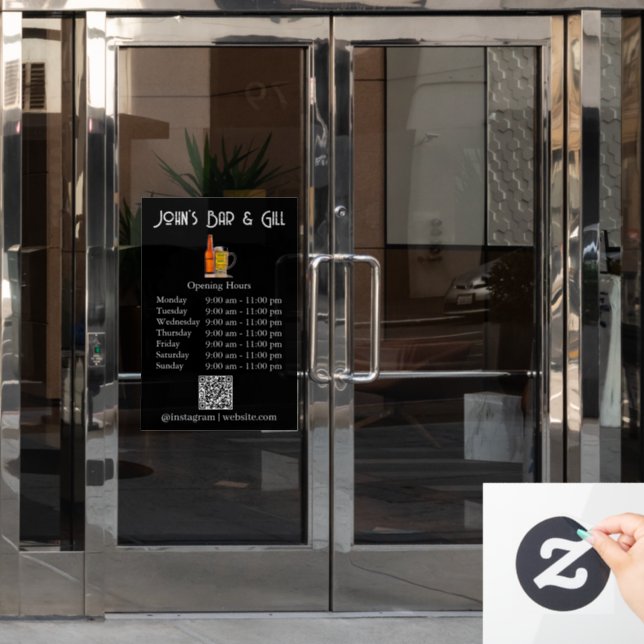 Autocollant de porte ou de fenêtre d'entreprise (Porte de bureau)