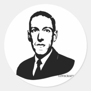 Autocollant de portrait de HP Lovecraft