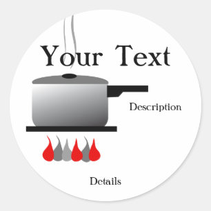 Autocollant de pot Cuisine chef