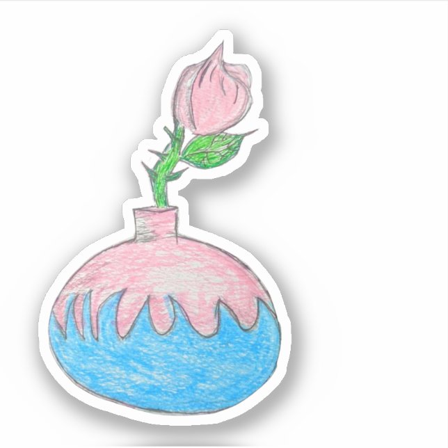 autocollant de pot de fleurs (Devant)