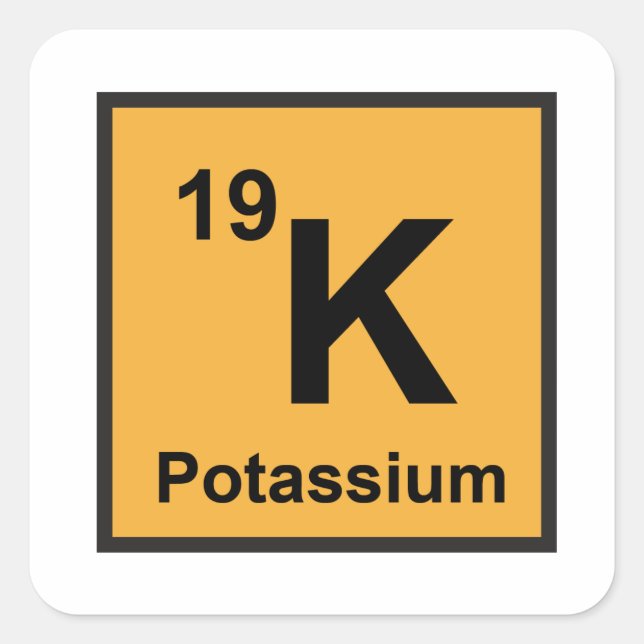 Autocollant de potassium (Devant)