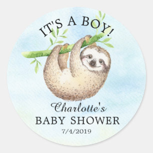 Autocollant de préférence pour Baby shower de fent