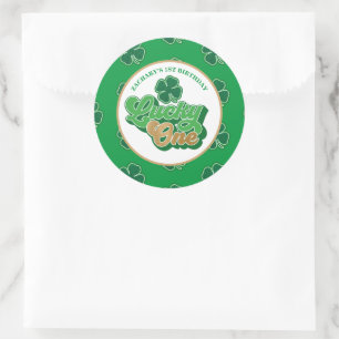 Autocollant de premier anniversaire St. Patrick's 