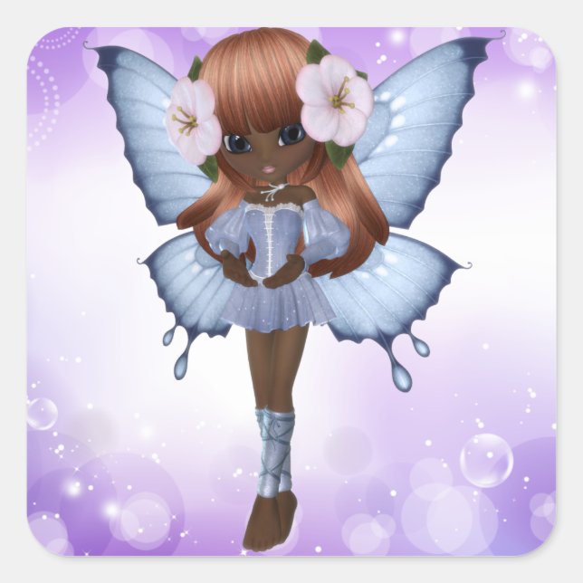 Autocollant de princesse afro-américaine (Devant)