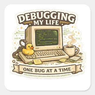 Autocollant de programmation drôle pour débugger m