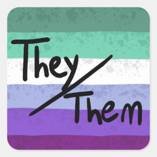 autocollant de pronoms mlm gay they/them
