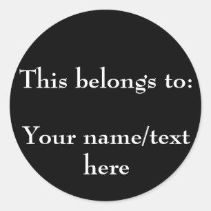 Autocollant de propriétés personnalisable