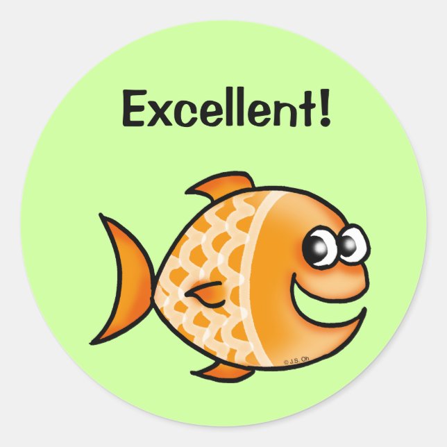 Autocollant de récompense (Excellent!) (Devant)