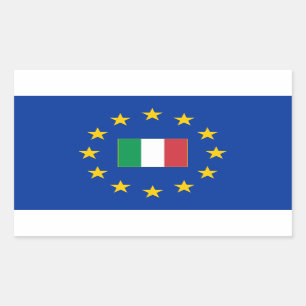 Autocollant de rectangle de l'Italie d'Union