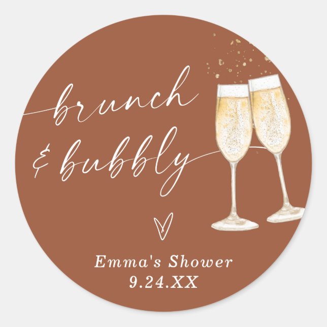 Autocollant de remerciement Boho | Terracotta Mode (Devant)