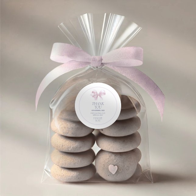 Autocollant de remerciement de baptême fille – Rub (Créateur téléchargé)