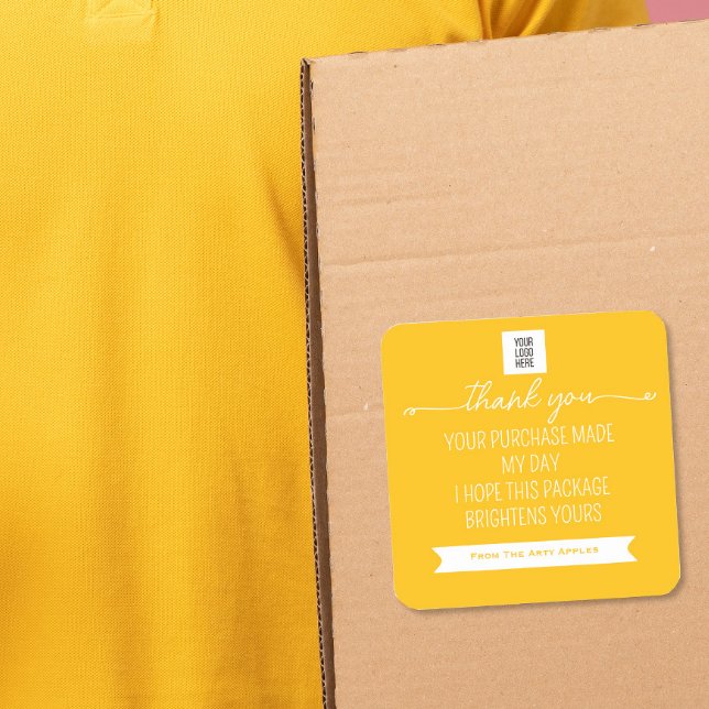 autocollant de remerciement de couleur – Branding  (Créateur téléchargé)