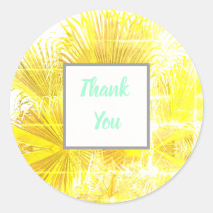 Autocollant de remerciement de mariage Merci Pale 